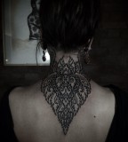 back neck tattoo by guy le tattooer