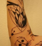 bird bug tattoo sleeve inspired by charley harper