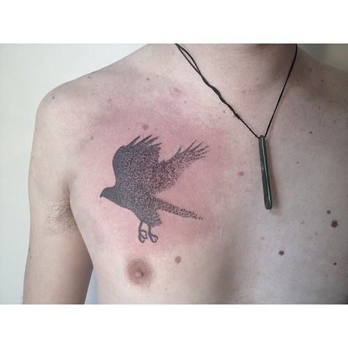 bird dotwork tattoo by victor j webster