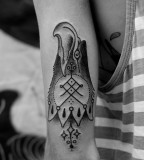 eagle tattoo on arm by jean philippe burton