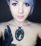 elegant chest tattoo for girl