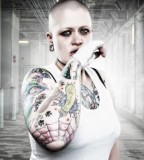 fabrice petre tattoo photography fighter girl