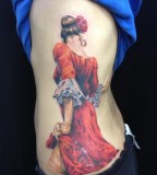flamenco dancer tattoo