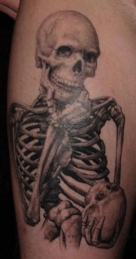 flirty skeleton tattoo
