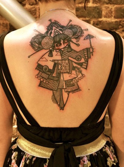 geisha tattoo by noon