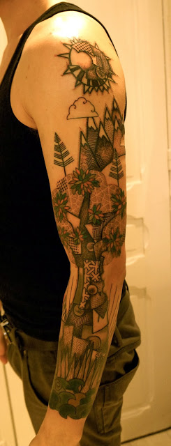 landscape tattoo by noon