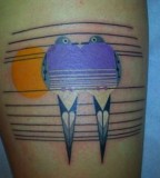lovey dovey tattoo inspired by charley harper