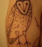 owl tattoo inspired by charley harper