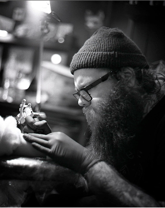 tattooing process by jean philippe burton