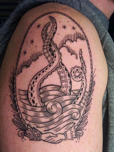 Amaizing see tattoo by Duke Riley