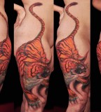 Amaizing tiger tattoo
