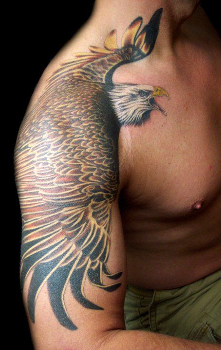 Awesome eagle tattoos design