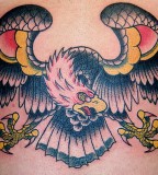 Angry eagle tattoo