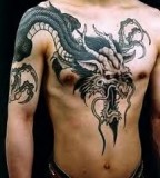 Awesome dragon tattoo