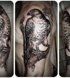 Awesome eagle tattoo by David Hale