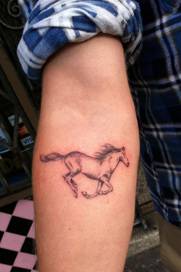 Awesome horse tattoo