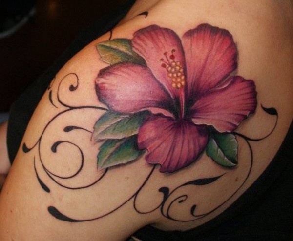 Beautiful flowers tatoo design