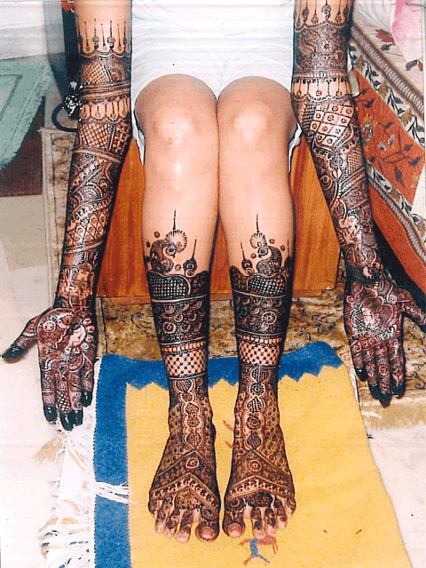 Bridal Mehendi tattoos