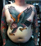 Bright eagle tattoo
