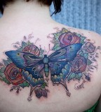 Butterfly tattoo by David Hale