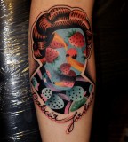 Colorful Marcin Aleksander Surowiec tattoo