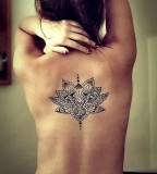 Cool lotus flower tattoo