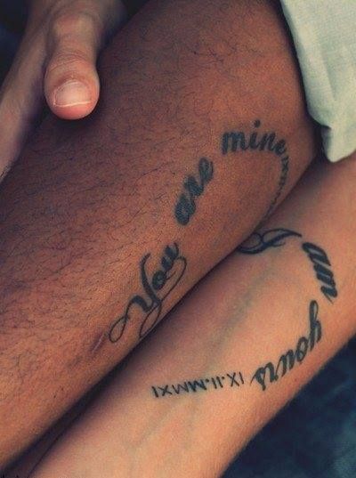 Couple loves tattoo