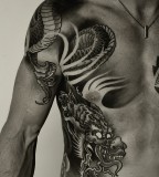 Crazy dragon tattoo