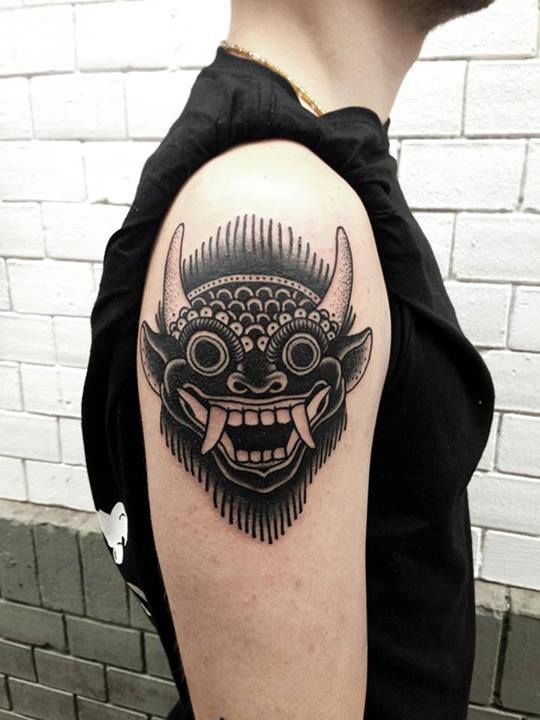 Devil tattoo by Philippe Fernandez