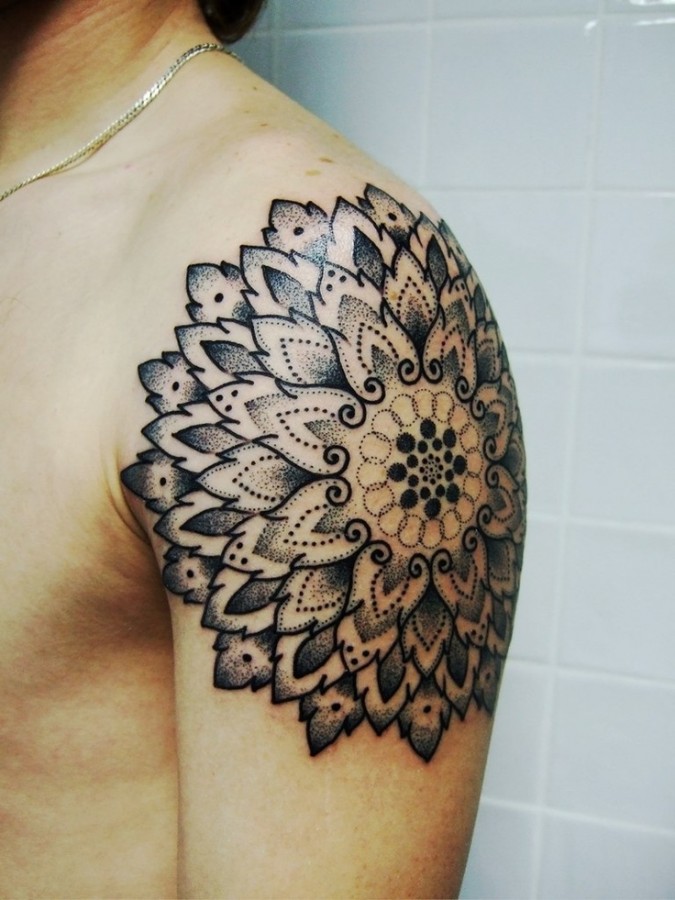 Doily Mandala tattoo
