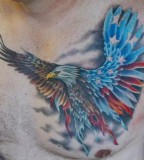 Eagle flag tattoo