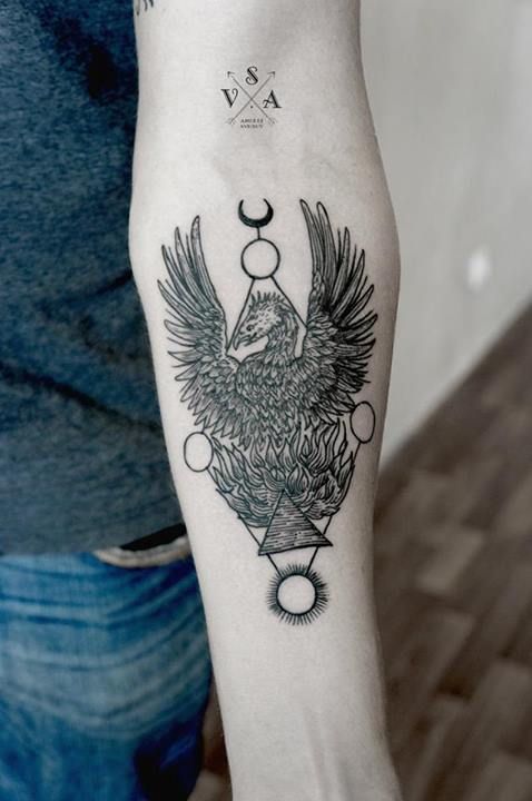 Eagle tattoo by Andrey Svetov