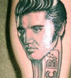Elvis Presley crazy tattoo