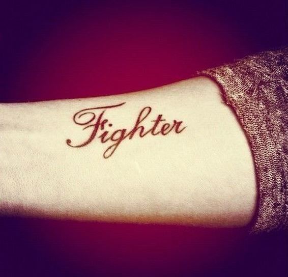 Fighter tattoo