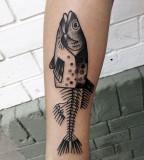 Fish tattoo by Philippe Fernandez