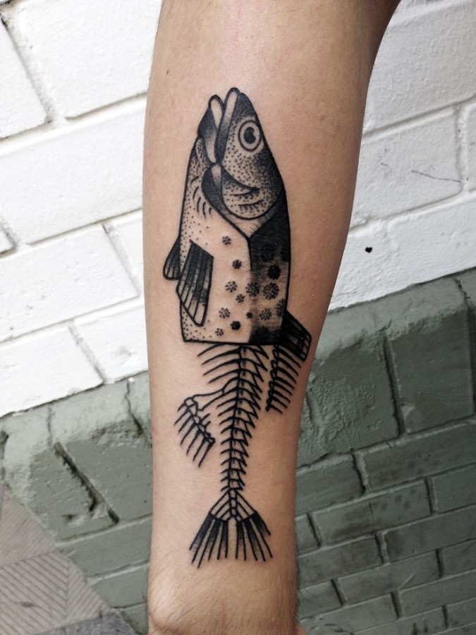 Fish tattoo by Philippe Fernandez