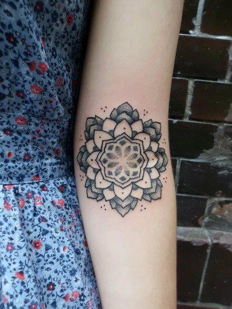 Flower pattern tattoo