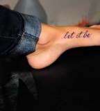 Foot let ir be tattoo