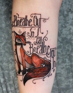 Fox fairy tale tattoo