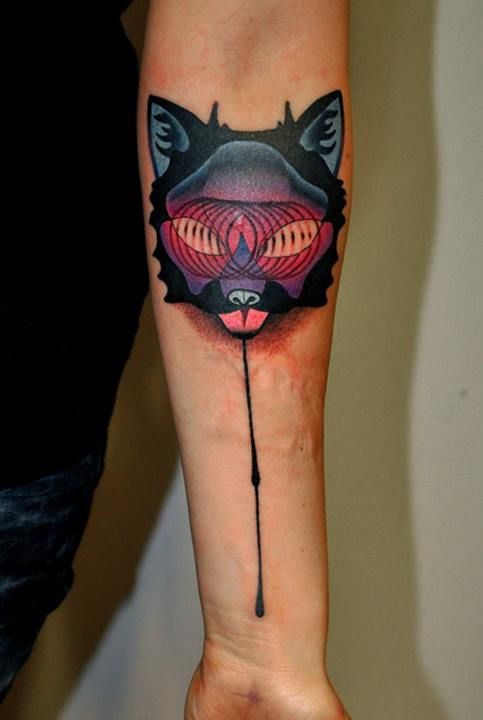 Fox tattoo by Marcin Aleksander Surowiec