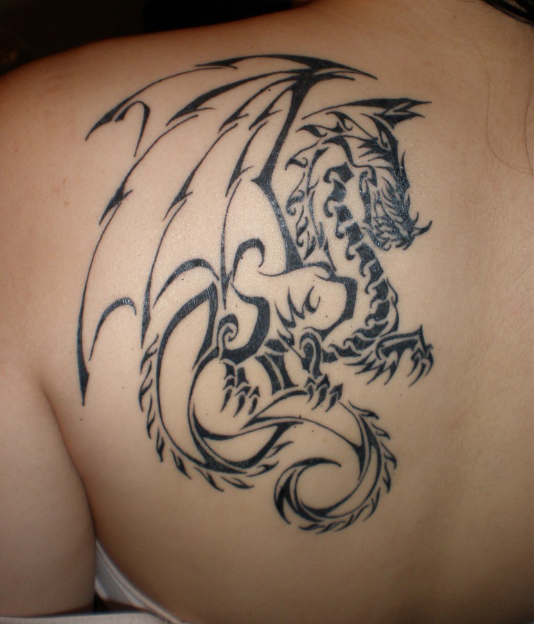Graffiti dragon tattoo