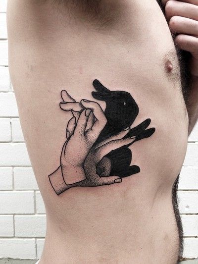 Hands tattoo by Philippe Fernandez