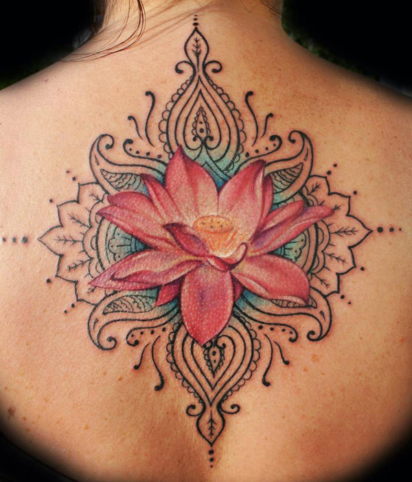 Indian flowers tatoo design