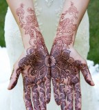 Indian wedding bride tattoos design