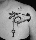 Key tattoo by Andrey Svetov