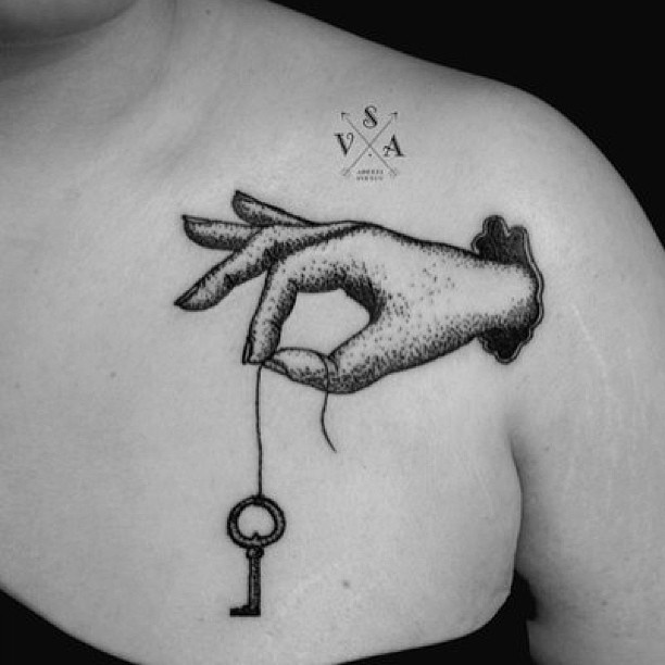 Key tattoo by Andrey Svetov