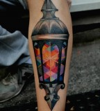 Lamp tattoo by Marcin Aleksander Surowiec