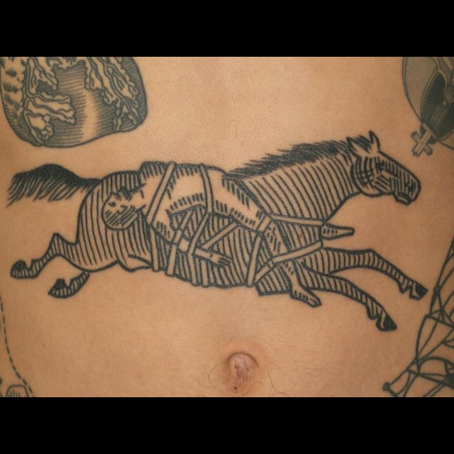 Legendary horse tattoo