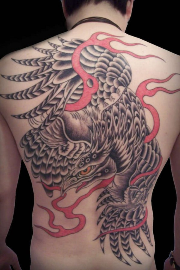 Man eagle tattoo