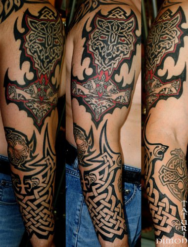 Man tattoo by Dimon Taturin